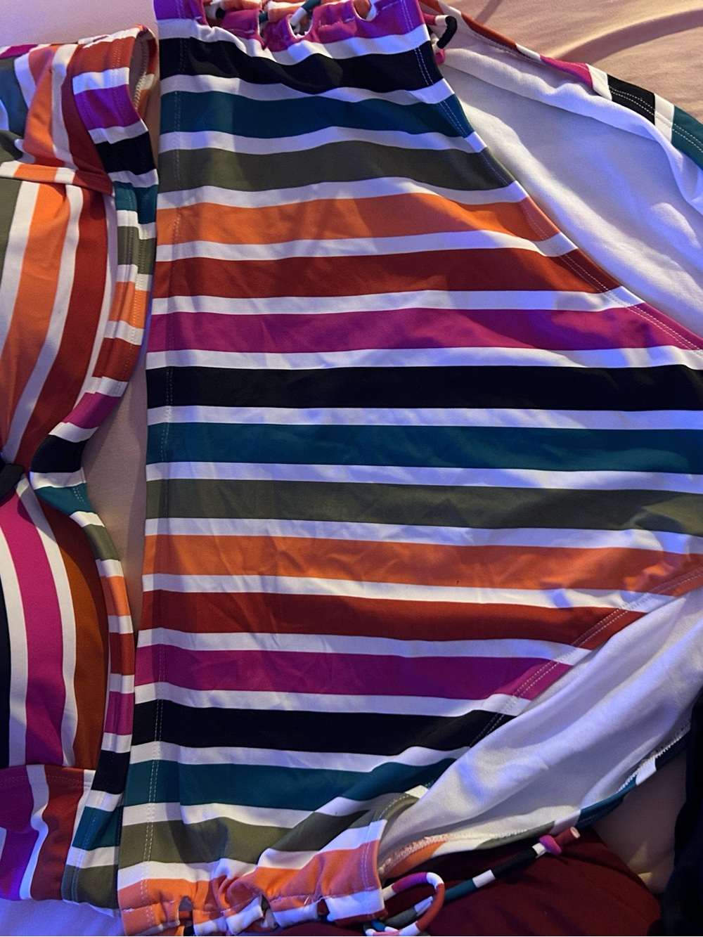 Striped Multicolor two-piece Swimsuit